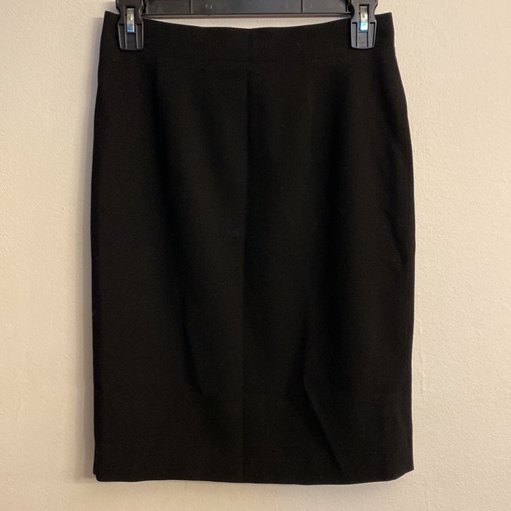 Griffith Gray For St. John Solid Black 100% Wool … - image 2